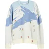 Mavrans Ski Jacquard Crewneck Sweater In Blue