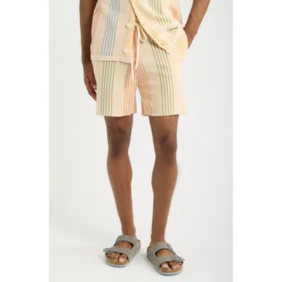 Mavrans Sliced Knit Shorts In Neutral