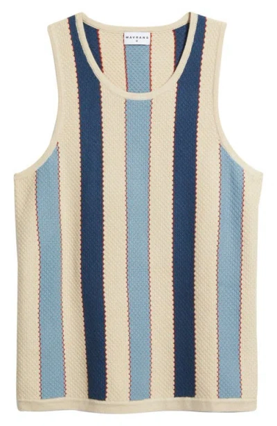 Mavrans Strike A Match Stripe Knit Tank In Multi