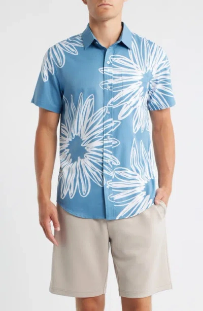 Mavrans Sunflower Weekend Button-up Shirt In Blue