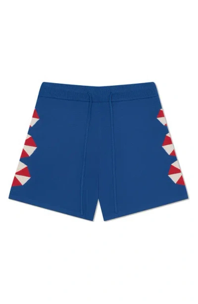 Mavrans Umbrella Drawstring Sweater Shorts In Blue