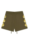 Mavrans Umbrella Drawstring Sweater Shorts In Green