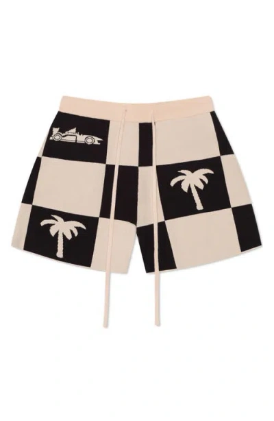 Mavrans Victory Lap Check Shorts In Black/white