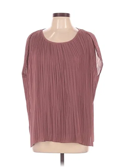 Pre-owned Max 3/4 Sleeve Blouse In Burgundy