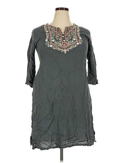 Pre-owned Max 3/4 Sleeve Blouse In Gray