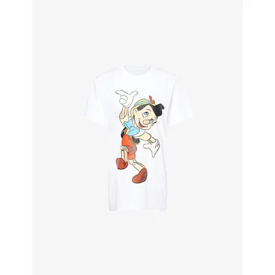 Max Allen Womens Multi Harry Lambert For  X Disney Pinocchio Relaxed-fit Cotton-jersey T-shirt