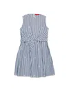 Max&amp;co. Striped Poplin Disco Dress In Multicolour