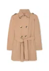 Max&amp;co. Beige Trench Coat For Girl In Beige