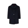 Max&amp;co. Black Coat For Girl In Blue
