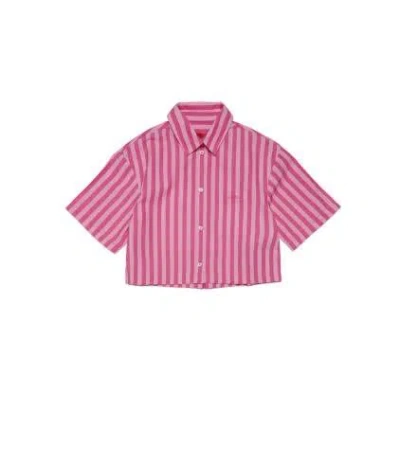 Max&amp;co. Kids' Camicia A Righe In Pink