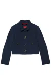 Max&amp;co. Cropped Jacket In Blue