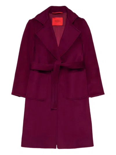 Max&amp;co. Kids Runaway Wool Coat In Red