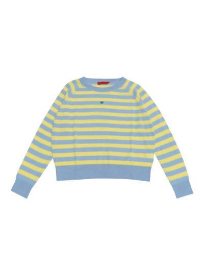 Max&amp;co. Kids' Striped Sweater In Blue
