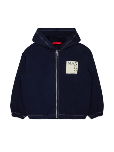 Max&amp;co. Kids' Sweatshirt With Logo In Blue