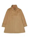 Max & Co A-shape Wool-blend Long Coat In Sand