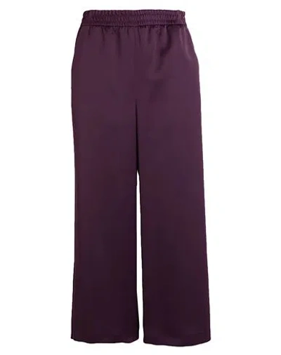 Max & Co . Acrux Woman Pants Plum Size 10 Polyester In Purple