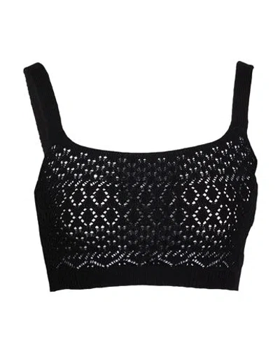 Max & Co . Alda Woman Top Black Size L Cotton