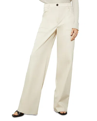 Max & Co . Aosta Wide Leg Pants In Cream