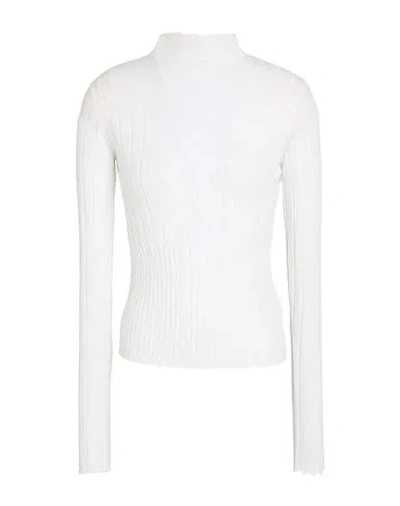 Max & Co . Baltico Woman Turtleneck White Size L Polyester, Polyamide, Acrylic, Wool