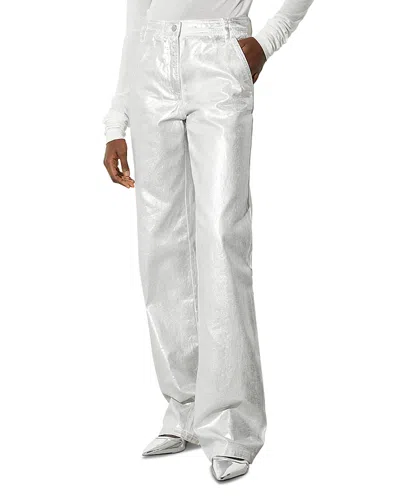 Max & Co . Basilio Glossy Pants In Cream