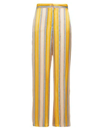 Max & Co . Blasy Woman Pants Yellow Size 10 Viscose