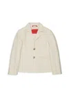 Max & Co 로고 자수 블레이저 In White