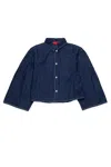 Max & Co Cotton Denim Shirt In Blue