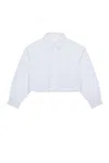 Max & Co Camicia Boxy In Popeline In White
