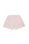 Max & Co Shorts In Felpa Con Logo In Pink