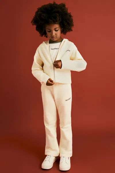Max & Co Kids' Branded Fleece Trousers In White