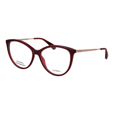 Max & Co Burgundy Stainless Steel Glasses (frames) In Multi