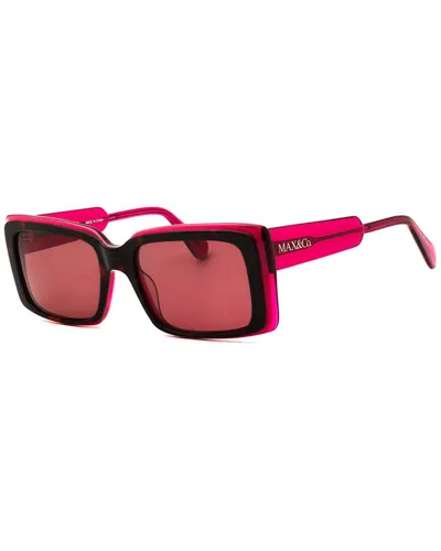 Max & Co By Max Mara Women's Mo0040 53mm Sunglasses In Pink