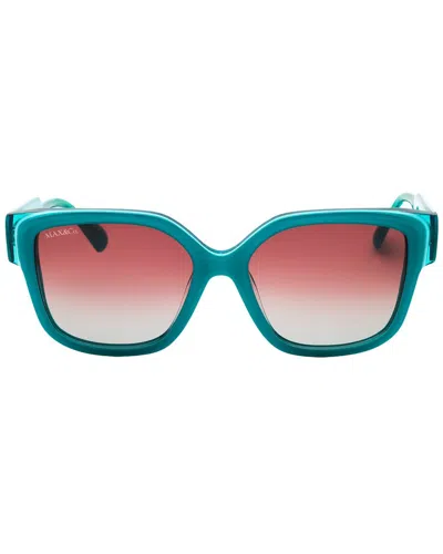 Max & Co By Max Mara Women's Mo0075 55mm Sunglasses In Green