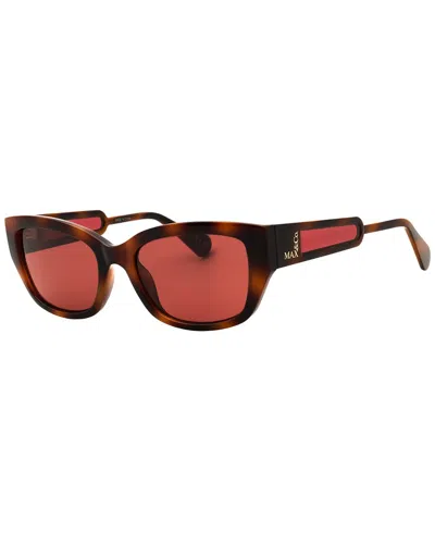 Max & Co By Max Mara Women's Mo0086 54mm Sunglasses In Brown