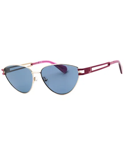 Max & Co By Maxmara Max & Co By Max Mara Women's Mo0089 56mm Sunglasses In Blue