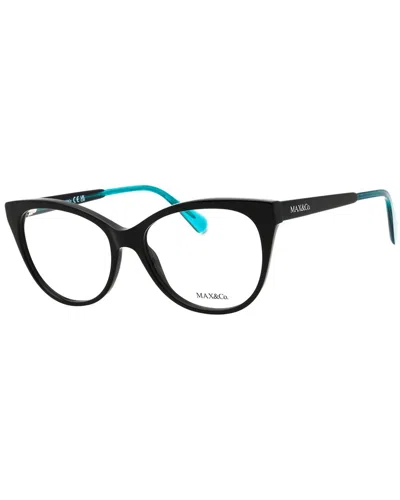 Max & Co By Maxmara Max & Co By Max Mara Women's Mo5003 54mm Optical Frames In Black
