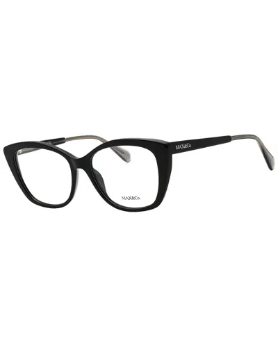 Max & Co By Maxmara Max & Co By Max Mara Women's Mo5016 54mm Optical Frames In Black