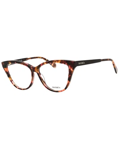 Max & Co By Maxmara Max & Co By Max Mara Women's Mo5030 55mm Optical Frames In Metallic