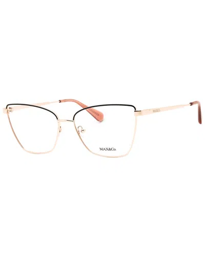 Max & Co By Maxmara Max & Co By Max Mara Women's Mo5035 54mm Optical Frames In Gold
