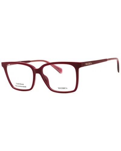 Max & Co By Maxmara Max & Co By Max Mara Women's Mo5052 53mm Optical Frames In Brown