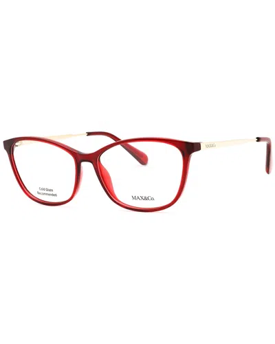 Max & Co By Maxmara Max & Co By Max Mara Women's Mo5083 56mm Optical Frames In Brown