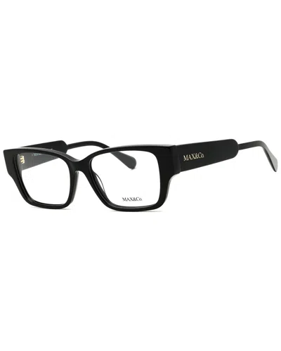 Max & Co By Maxmara Max & Co By Max Mara Women's Mo5095 52mm Optical Frames In Black