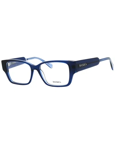 Max & Co By Maxmara Max & Co By Max Mara Women's Mo5095 52mm Optical Frames In Blue