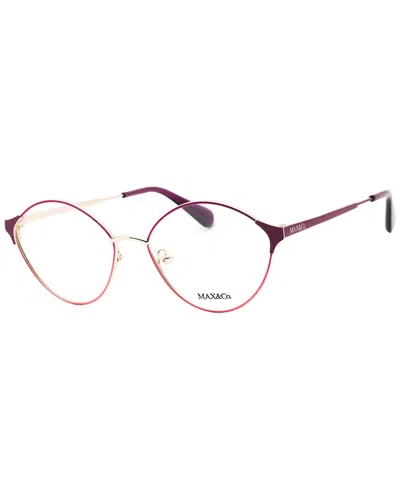 Max & Co By Maxmara Max & Co By Max Mara Women's Mo5119 52mm Optical Frames In Transparent