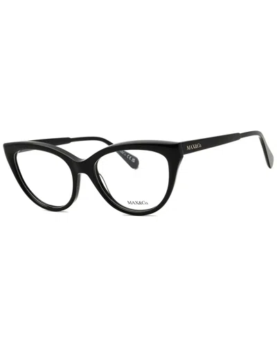Max & Co By Maxmara Max & Co By Max Mara Women's Mo5131 53mm Optical Frames In Black
