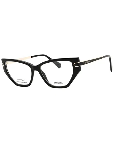 Max & Co By Maxmara Max & Co By Max Mara Women's Mo5170 54mm Optical Frames In Black