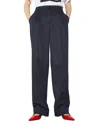 Max & Co . Cablo Wide Leg Pants In Navy