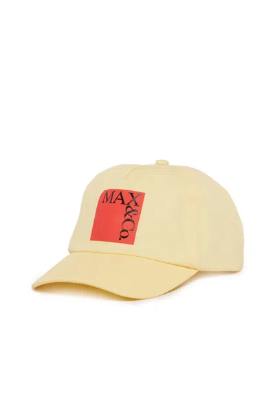 Max & Co Kids' Baseball Cap With Logo In White
