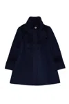 Max & Co A-shape Wool-blend Long Coat In Black