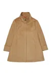 Max & Co A-shape Wool-blend Long Coat In Brown